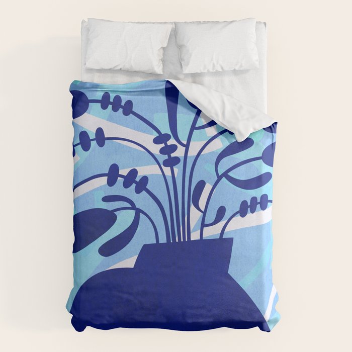 Blossom15-blue Duvet Cover Gallery Image 6