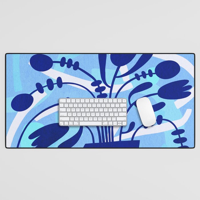 Blossom15-blue Desk Mat Gallery Image 1