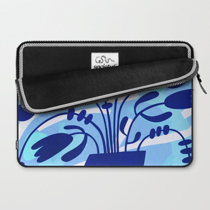 Blossom15-blue Laptop Sleeve Gallery Image 2