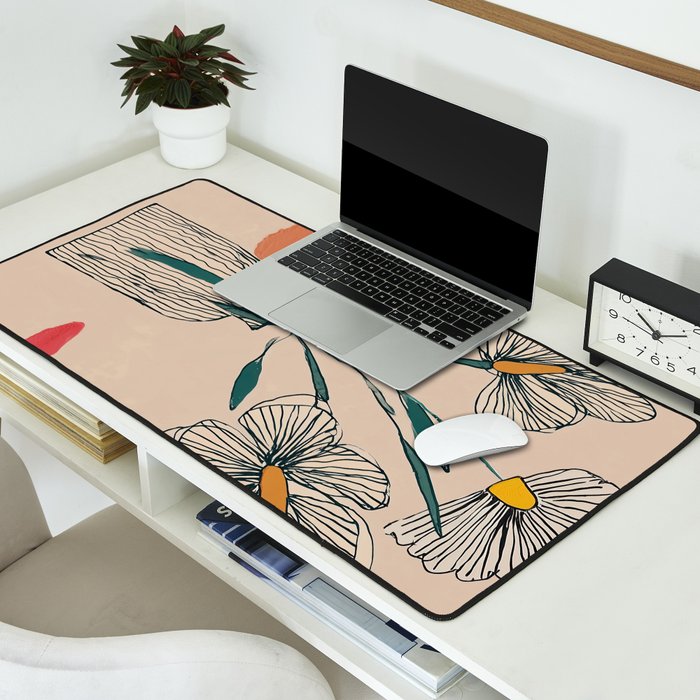 Petals in the Afternoon Sky Desk Mat Gallery Image 2