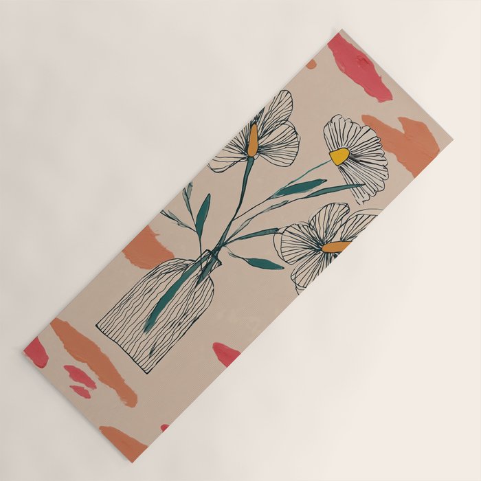 Petals in the Afternoon Sky Yoga Mat Gallery Image 1