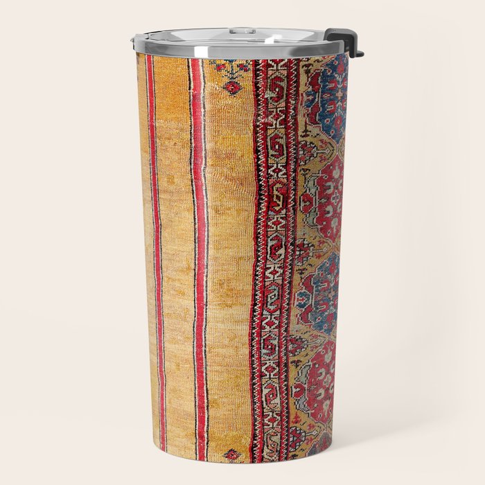Ladik Central Anatolian Column Rug Print Travel Mug Gallery Image 2