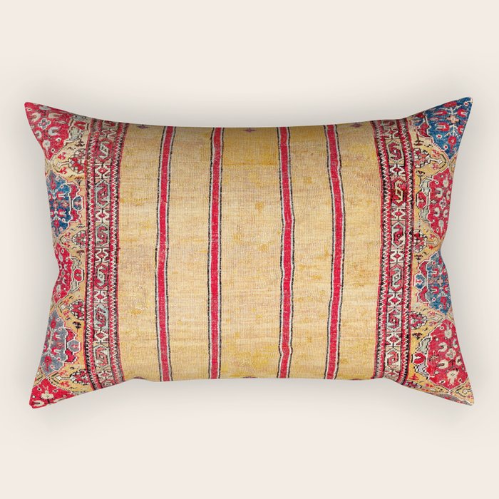 Ladik Central Anatolian Column Rug Print Rectangular Pillow Gallery Image 2