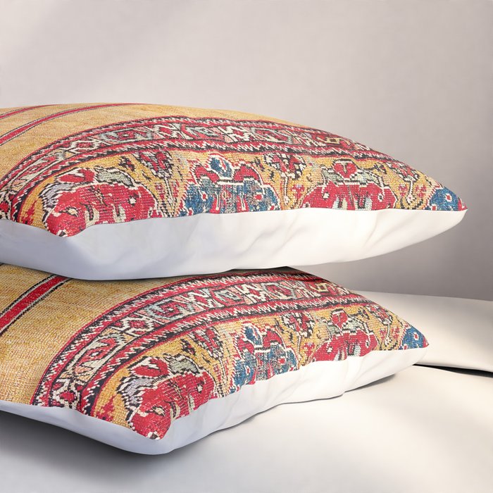 Ladik Central Anatolian Column Rug Print Pillow Sham Gallery Image 3