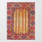 Ladik Central Anatolian Column Rug Print Poster Gallery Image 4