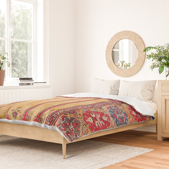 Ladik Central Anatolian Column Rug Print Duvet Cover Gallery Image 2