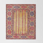Ladik Central Anatolian Column Rug Print Throw Blanket Gallery Image 2