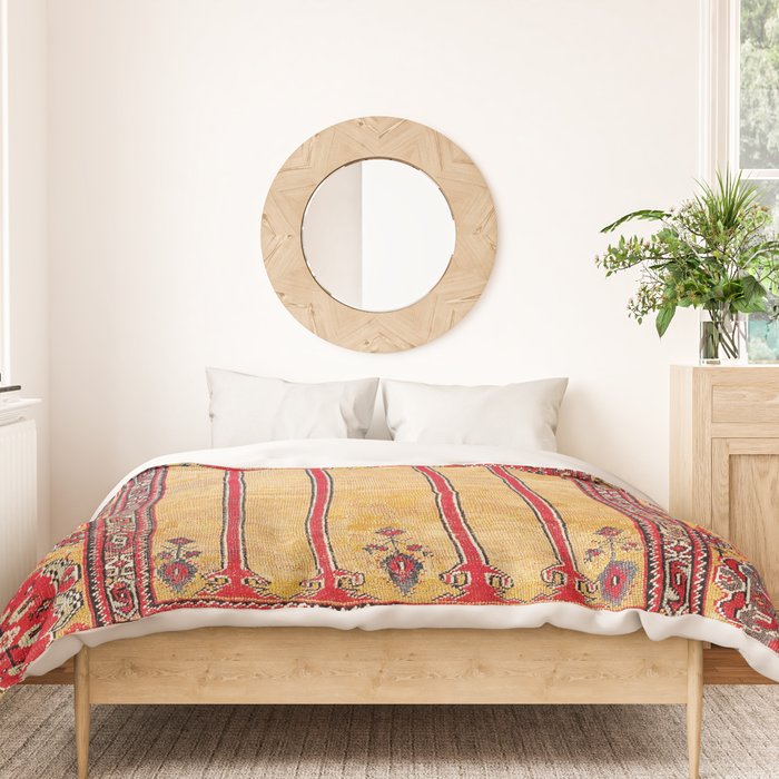 Ladik Central Anatolian Column Rug Print Duvet Cover Gallery Image 3