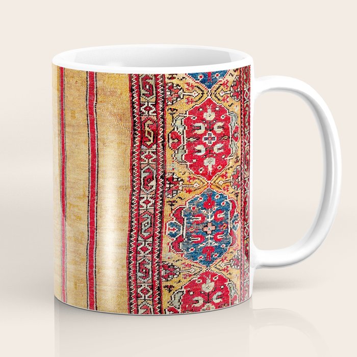 Ladik Central Anatolian Column Rug Print Coffee Mug Gallery Image 1