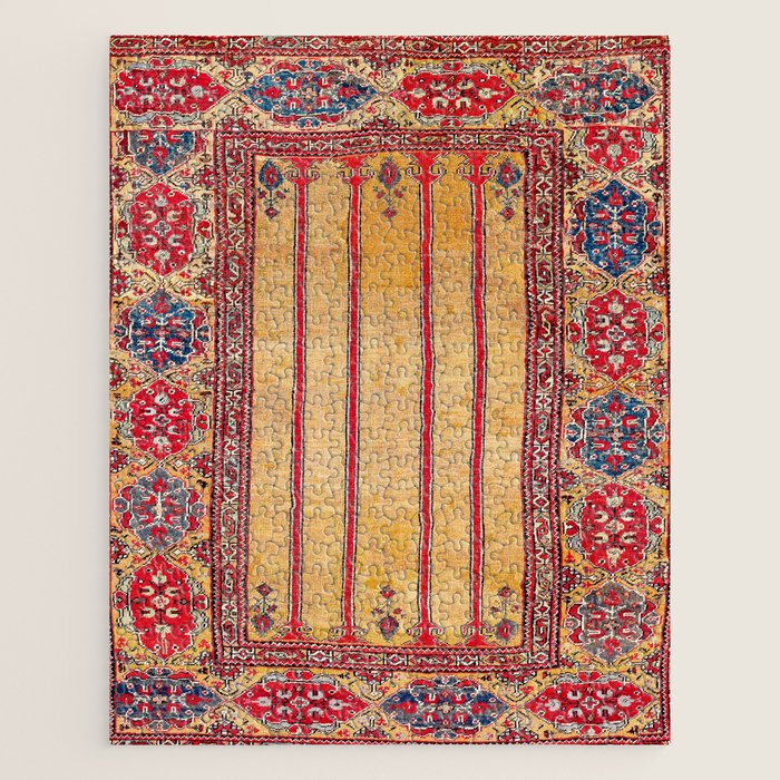 Ladik Central Anatolian Column Rug Print Jigsaw Puzzle Gallery Image 1
