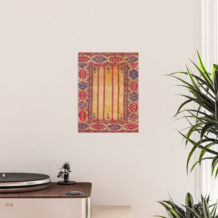 Ladik Central Anatolian Column Rug Print Poster Gallery Image 2
