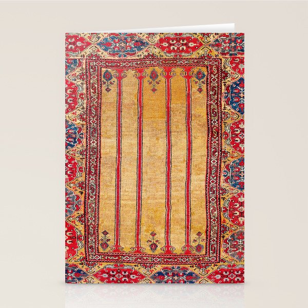 Ladik Central Anatolian Column Rug Print Stationery Card Gallery Image 2