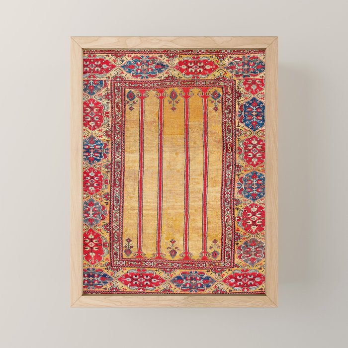 Ladik Central Anatolian Column Rug Print Mini Art Print Gallery Image 1