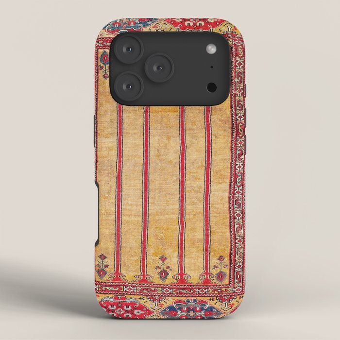 Ladik Central Anatolian Column Rug Print iPhone Case Gallery Image 3