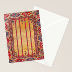 Ladik Central Anatolian Column Rug Print Stationery Card Gallery Image 2