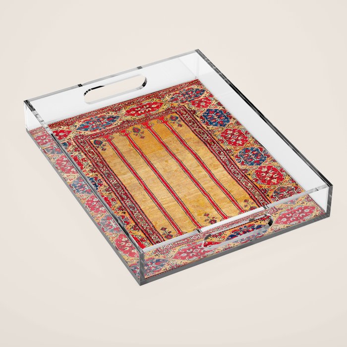 Ladik Central Anatolian Column Rug Print Acrylic Tray Gallery Image 1