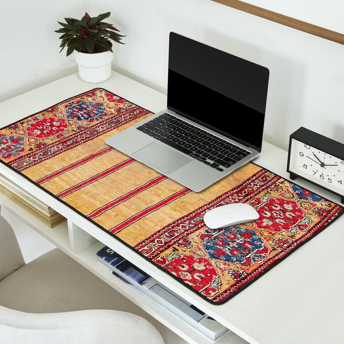 Ladik Central Anatolian Column Rug Print Desk Mat Gallery Image 2