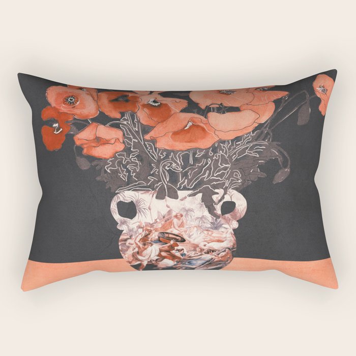 POPPY BOUQUET 2 Rectangular Pillow Gallery Image 1