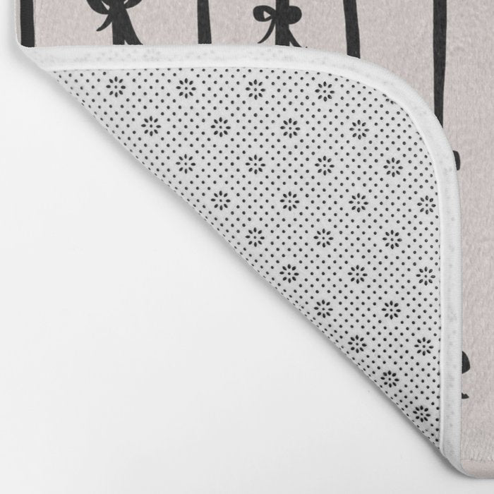 All in a bow - beige Bath Mat Gallery Image 2