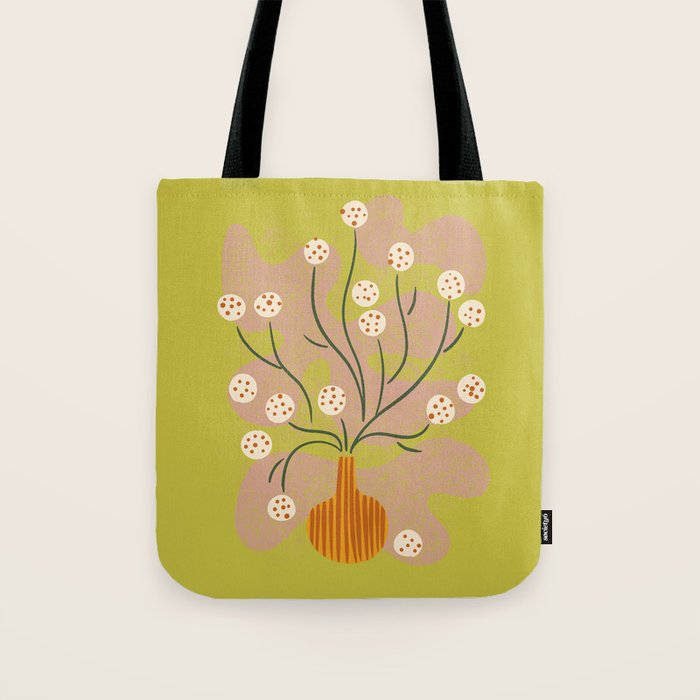 Round Flower Still Life Tote Bag Gallery Image 1