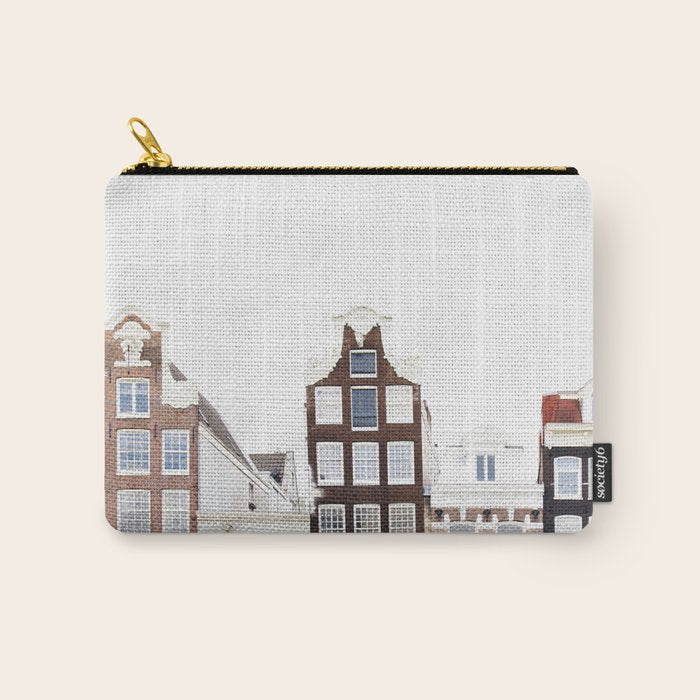 Crooked Amsterdam Houses | Architecture Art Print | Travel Photography Carry All Pouch Gallery Image 1