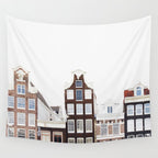 Crooked Amsterdam Houses | Architecture Art Print | Travel Photography Wall Tapestry Gallery Image 4