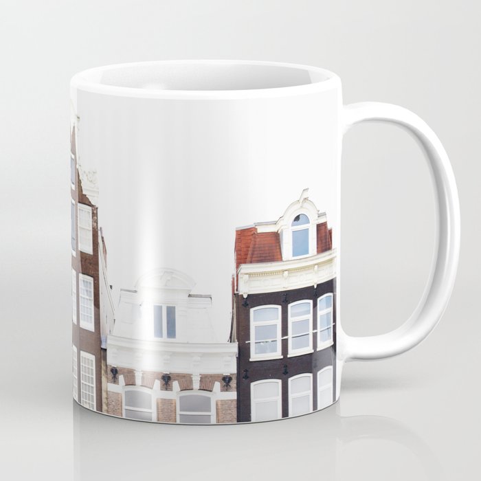 Crooked Amsterdam Houses | Architecture Art Print | Travel Photography Coffee Mug Gallery Image 1
