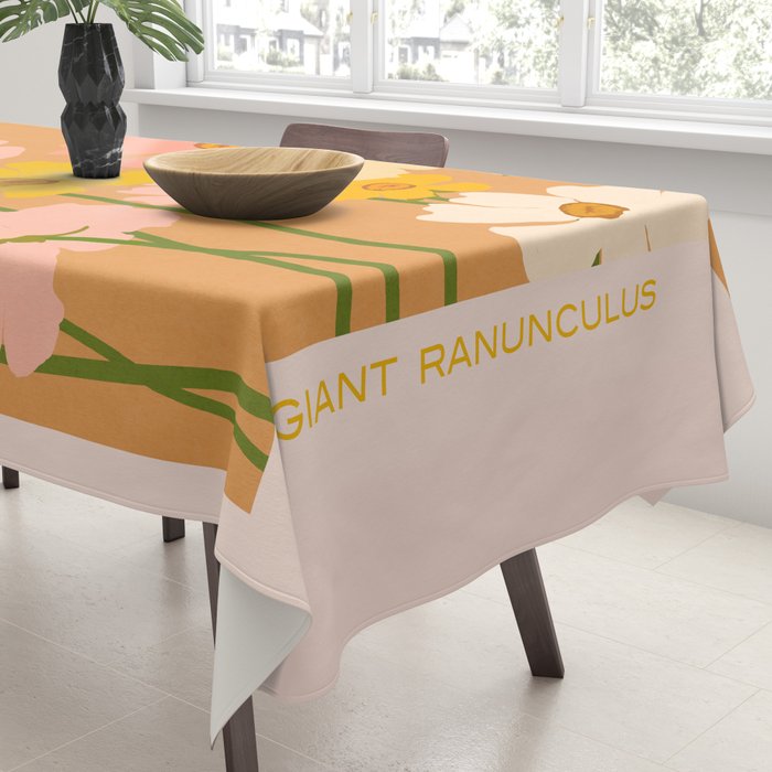 Flower Market - Ranunculus #1 Tablecloth Gallery Image 3