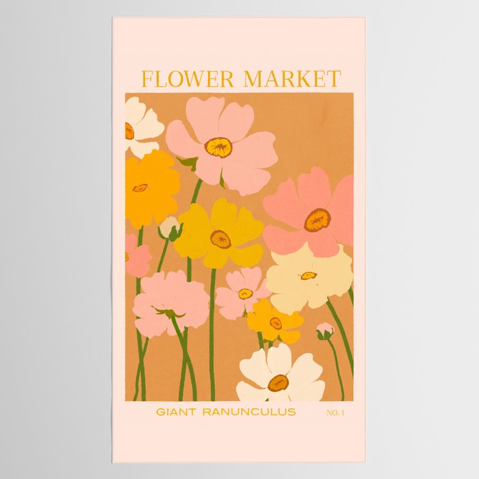 Flower Market - Ranunculus #1 Tablecloth Gallery Image 2