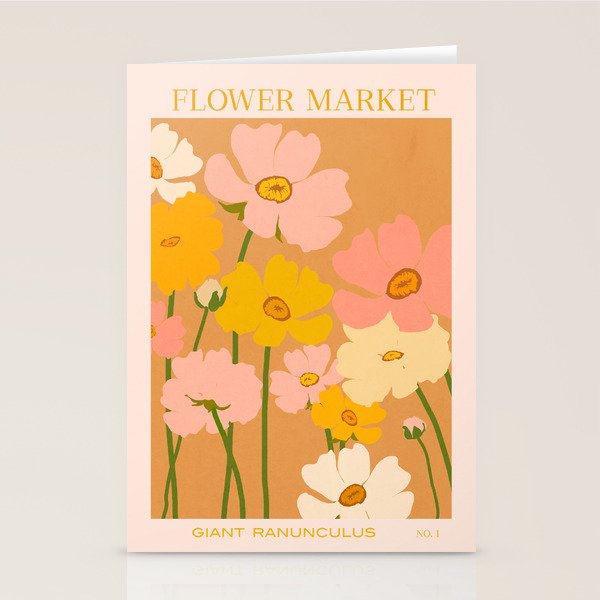 Flower Market - Ranunculus #1 Stationery Card Gallery Image 2