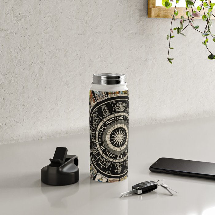 The Major Arcana & The Wheel of the Zodiac Water Bottle Gallery Image 4