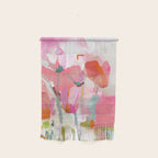 Floral abstract pink art Wall Hanging Gallery Image 1