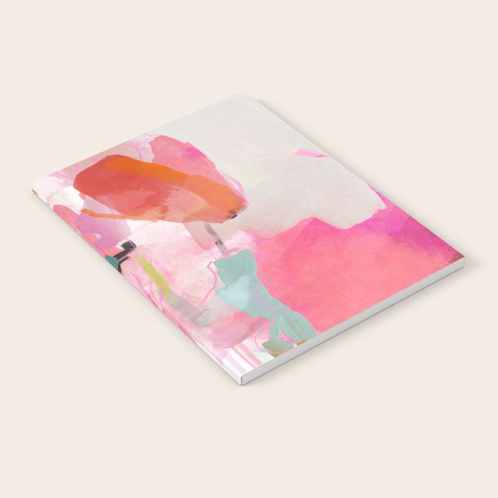 Floral abstract pink art Notebook Gallery Image 2