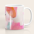 Floral abstract pink art Coffee Mug Gallery Image 1