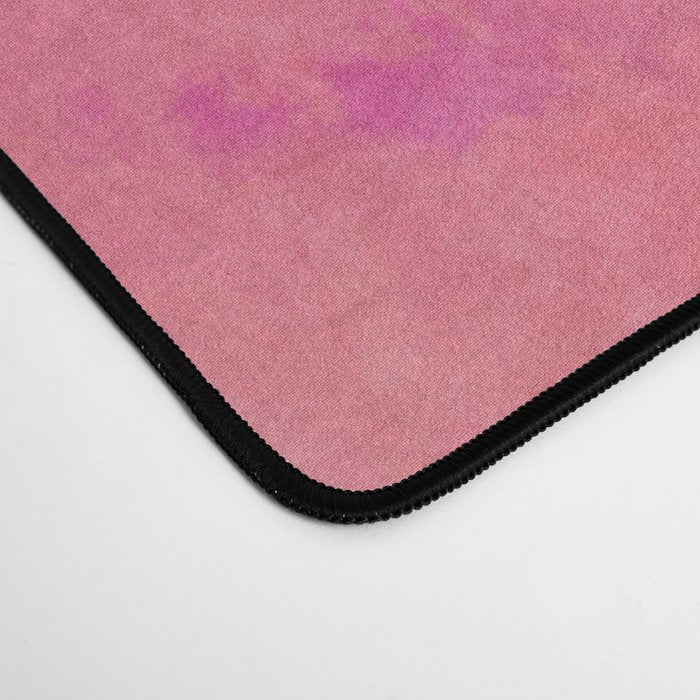 Floral abstract pink art Desk Mat Gallery Image 4