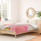 Floral abstract pink art Duvet Cover Gallery Image 2