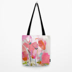 Floral abstract pink art Tote Bag Gallery Image 2