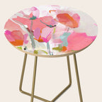 Floral abstract pink art Side Table Gallery Image 2