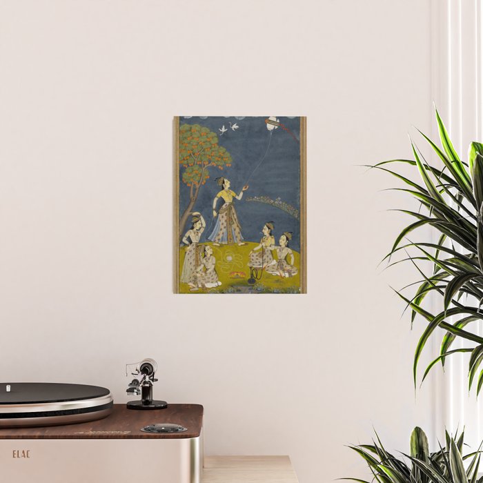 Painting of Five Women by a River with a Kite and Hookah Poster Gallery Image 2