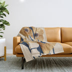 Poppies flowers watercolor Throw Blanket Gallery Image 1