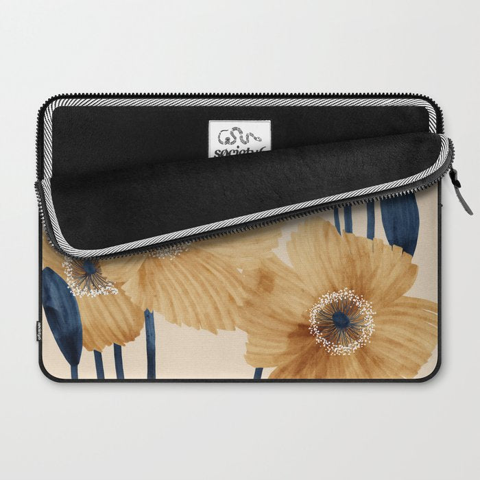 Poppies flowers watercolor Laptop Sleeve Gallery Image 2