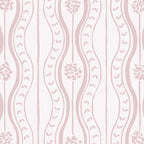 Wavy lines and tiny blooms - soft blush baby pink tones pattern Coffee Mug Gallery Image 2
