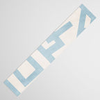 Light Blue Abstract Minimalist Modern Artwork Table Runner Gallery Image 3