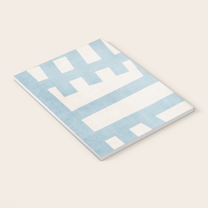 Light Blue Abstract Minimalist Modern Artwork Notebook Gallery Image 3