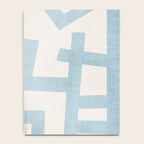 Light Blue Abstract Minimalist Modern Artwork Notebook Gallery Image 4