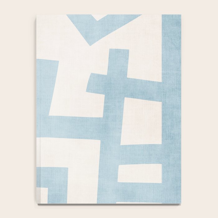 Light Blue Abstract Minimalist Modern Artwork Notebook Gallery Image 4