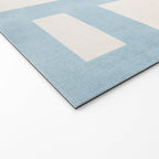 Light Blue Abstract Minimalist Modern Artwork Welcome Mat Gallery Image 2