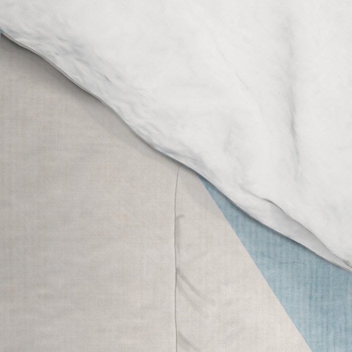 Light Blue Abstract Minimalist Modern Artwork Comforter Gallery Image 4