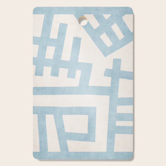 Light Blue Abstract Minimalist Modern Artwork Cutting Board Gallery Image 1