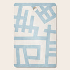 Light Blue Abstract Minimalist Modern Artwork Cutting Board Gallery Image 1